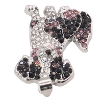 Australian Shepherd Dog Pendant Necklace For Women Rhinestone Pet Animal  B228