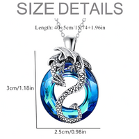 Unified Jewellery Dragon Necklace & Earrings Set Women – Zinc Alloy Dragon 1113