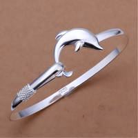Unified Jewellery Dolphin Open Bangle Bracelet Ocean Marine Nautical Gift 1855