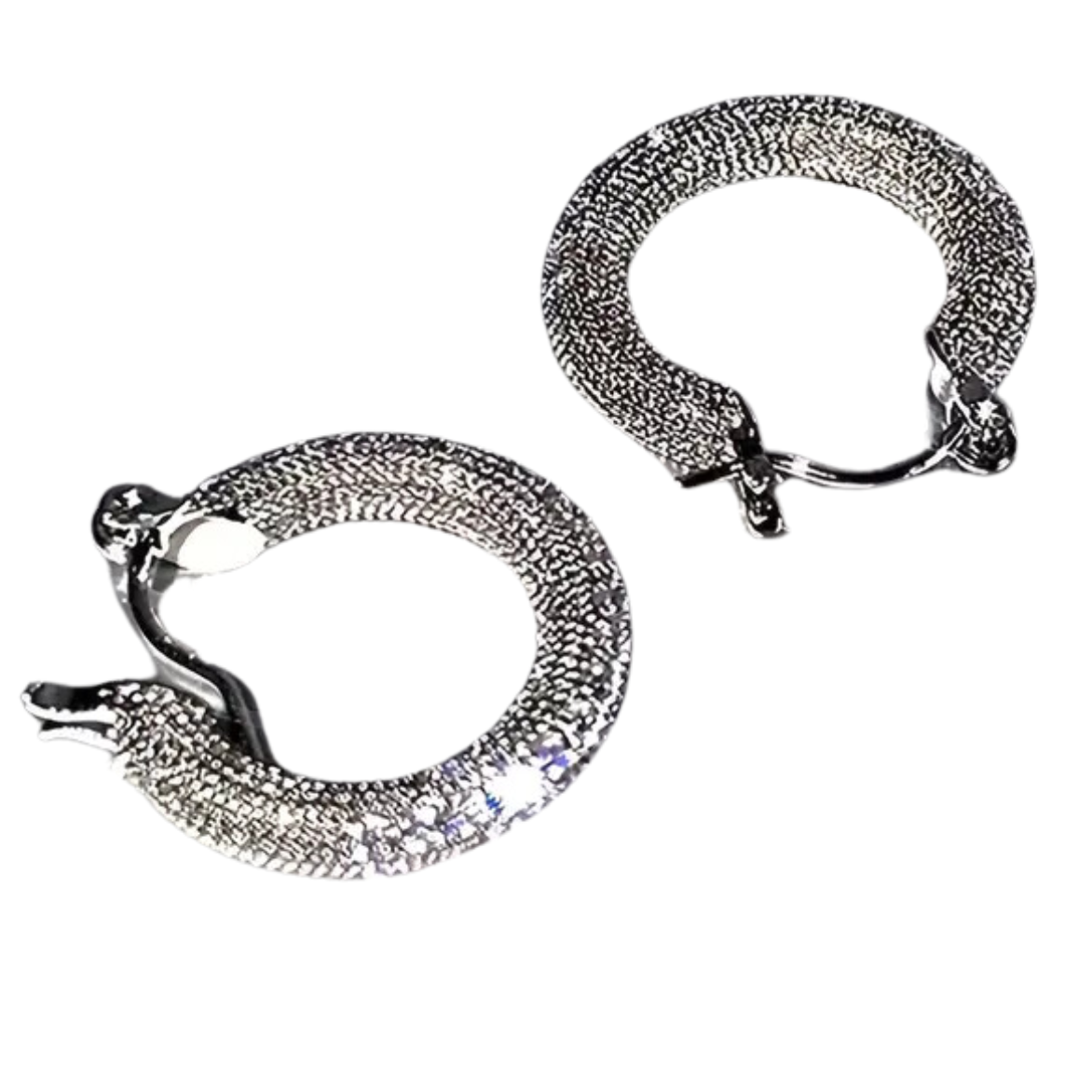 Sparkling Hoop Earrings Zinc Alloy Jewelry Vintage Elegant Style Geometric 72
