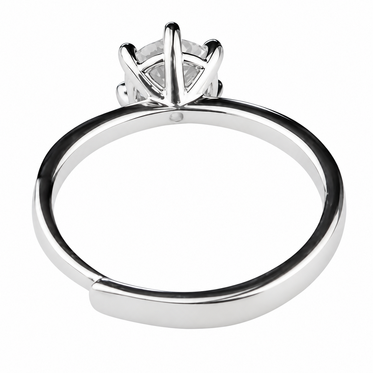 Premium Solitaire Ring For Women Round Brilliant Zircon Engagement Ring 1601