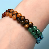 7 Chakra Healing Crystal Bracelet Women and Men Adjustable Yoga Meditation B112
