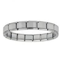 9mm Stainless Steel Bracelet 180mm Length Weight Silver Tone Link Bracelet 1398