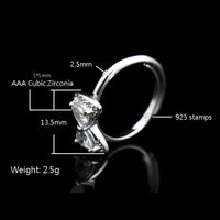 Sparkling Crystal Drop Earrings for Women and Girls; Hypoallergenic Silver 381