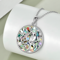 European Fashion Owl Pendant Necklace for Women –Resin Tree of Life Pendant 1127