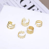 5pcs, C-Shape Ear Clip Jewelry Simple Fashionable Ear Piercing Alternative 43 UK