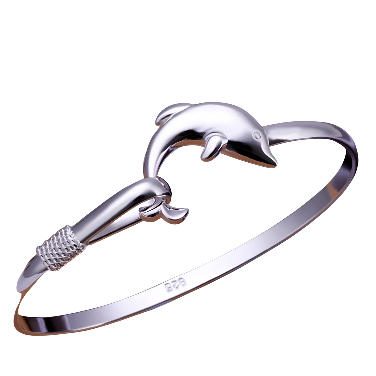 Unified Jewellery Dolphin Open Bangle Bracelet Ocean Marine Nautical Gift 1855