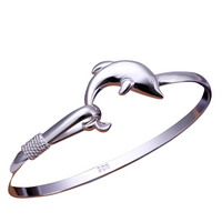 Unified Jewellery Dolphin Open Bangle Bracelet Ocean Marine Nautical Gift 1855