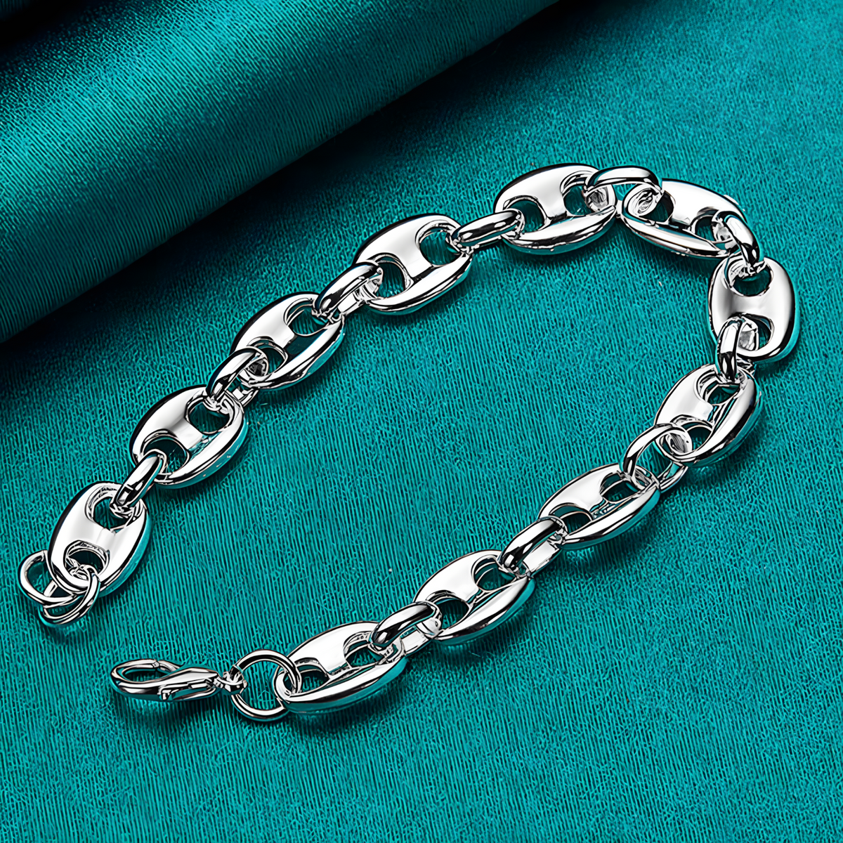 Pig Nose Chain Bracelet for Women - Premium Oval Link Statement Bracelet 1805