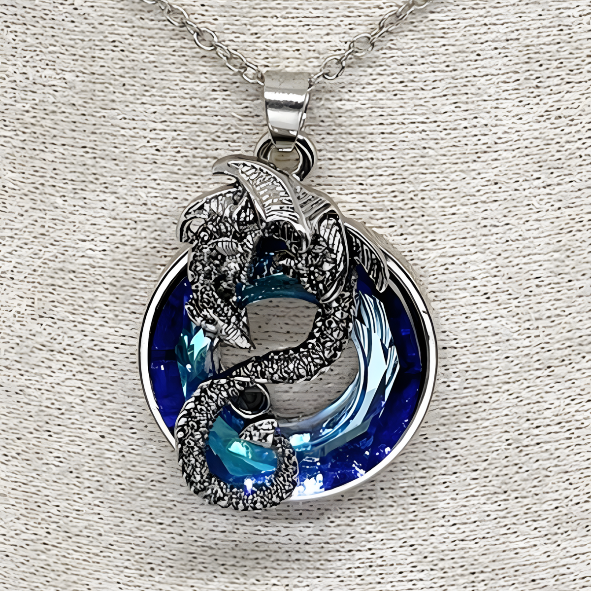 Unified Jewellery Dragon Necklace & Earrings Set Women – Zinc Alloy Dragon 1113