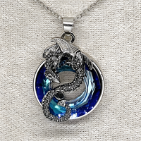 Unified Jewellery Dragon Necklace & Earrings Set Women – Zinc Alloy Dragon 1113