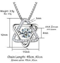 925 Sterling Silver Star Pendant Necklace with AAA Zircon – Adjustable Chain 261