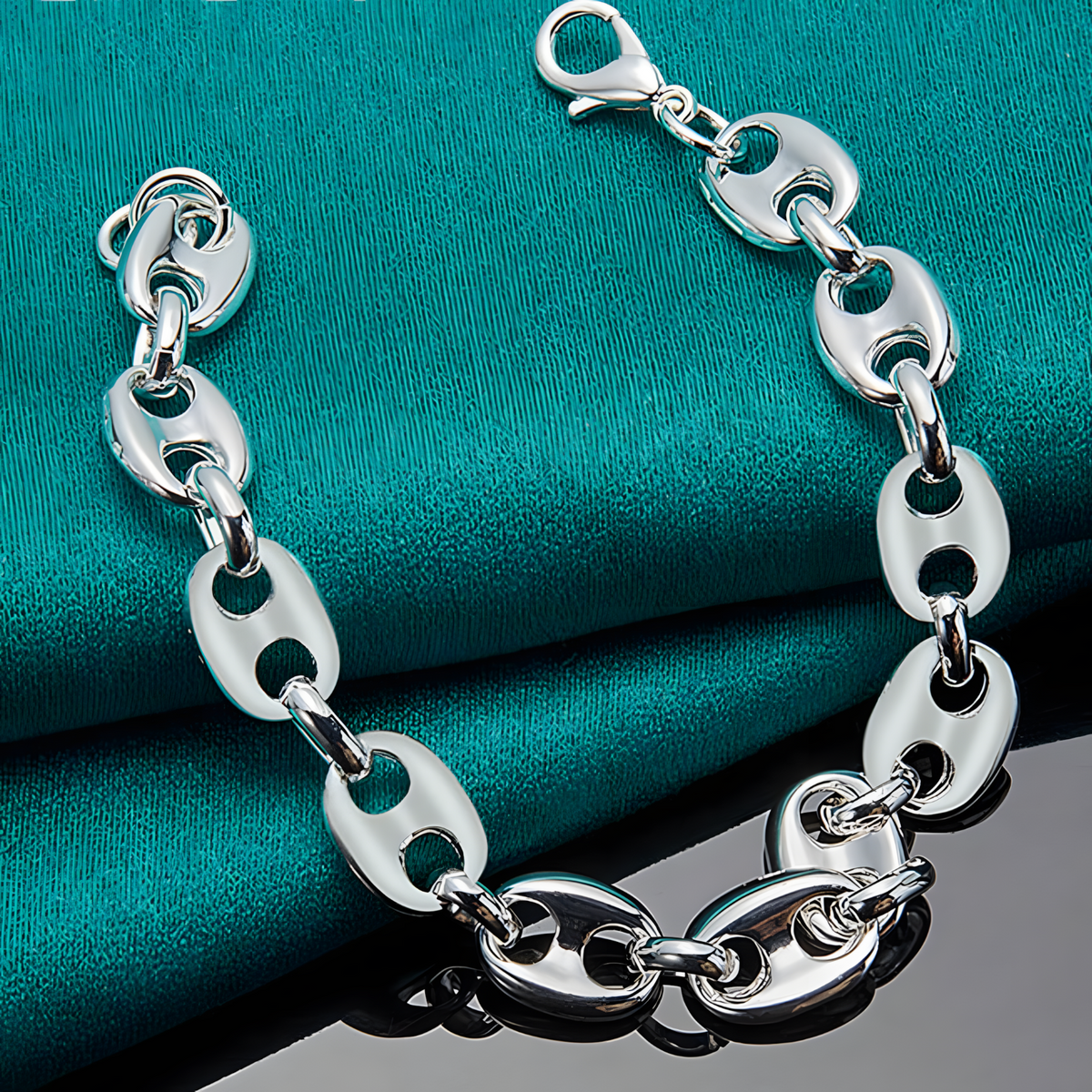 Pig Nose Chain Bracelet for Women - Premium Oval Link Statement Bracelet 1805