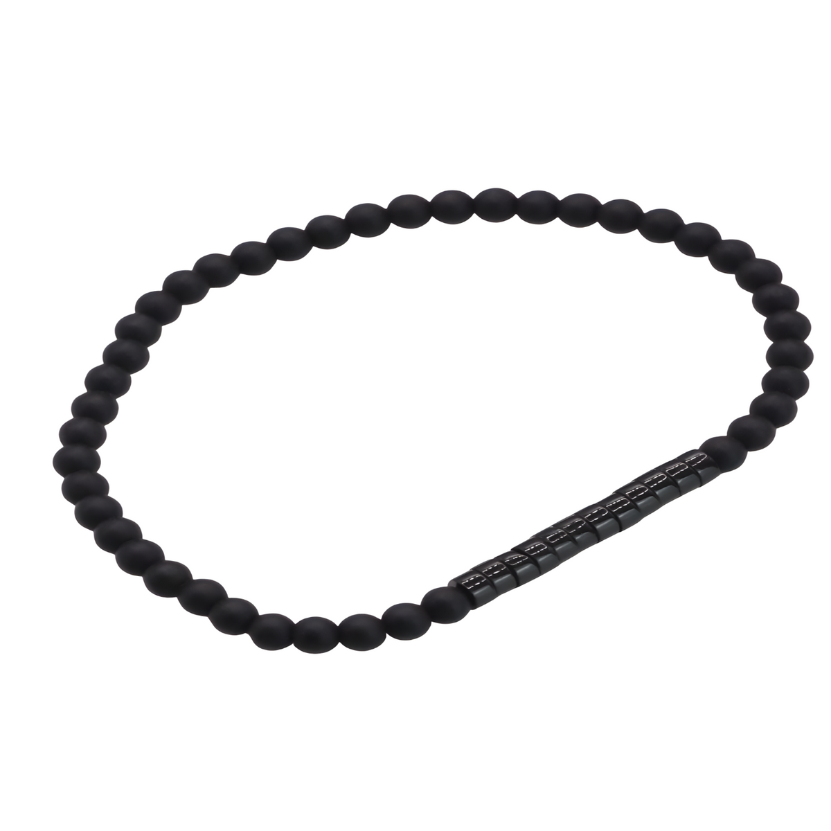 Obsidian & Emperor Onyx 4mm Bead Bracelet for Men Women, Healing Meditation B127