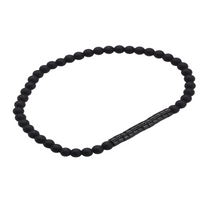 Obsidian & Emperor Onyx 4mm Bead Bracelet for Men Women, Healing Meditation B127
