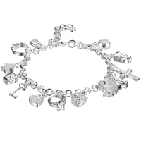 Elegant Double Twist Bracelet for Women – Statement Chain Design, 8 Inch 1431