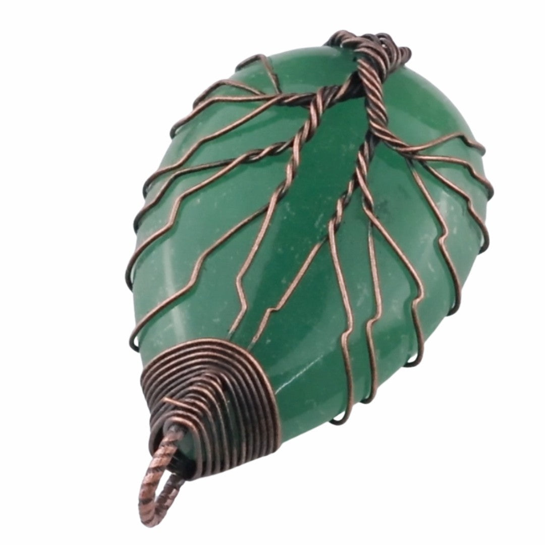 Green Tree Of Life Pendant Necklace Women Oval Gemstone Statement Healing 1346