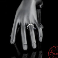Unified Jewellery Sterling Silver Heart Ring(Adjustable)Open Heart Band Ring 389