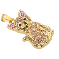 Cat Pendant Necklace - Gold-Plated & Silver-Plated Animal Charm Necklace B253