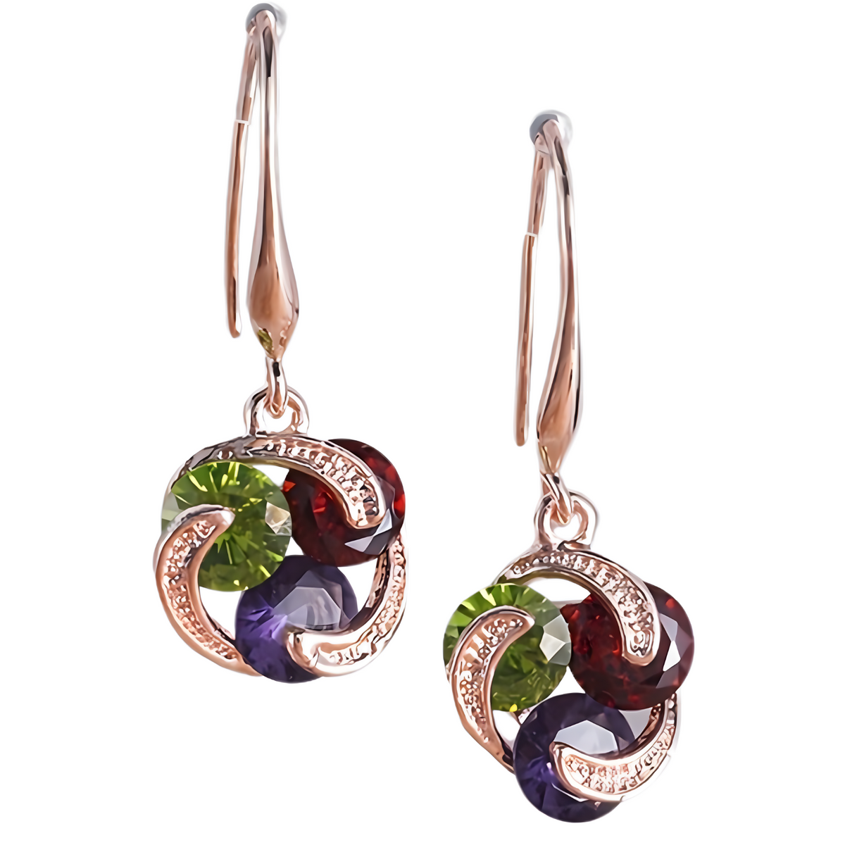 Classic Water Drop Crystal Dangle Earrings, Lightweight Zinc Alloy Jewellery 731