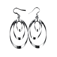 925 Sterling Silver Round Hoop Dangle Earrings for Women & Girls 447