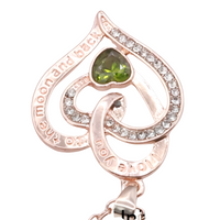 18K Gold Plated Zinc Alloy Pendant with Channel Set Crystal Rhinestones  B309
