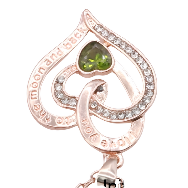 18K Gold Plated Zinc Alloy Pendant with Channel Set Crystal Rhinestones  B309