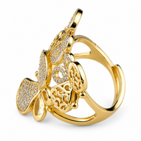 Luxury Butterfly Ring for Women, Wedding Ring, Engagement Ring, Anniversary 1501