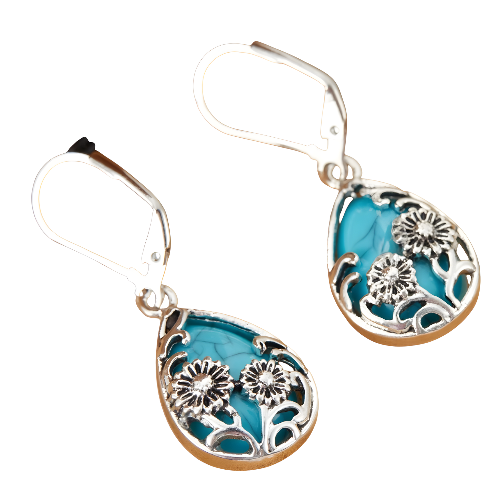 Unified Jewellery Turtle & Starfish Dangle Earrings - B70 Ocean-Inspired