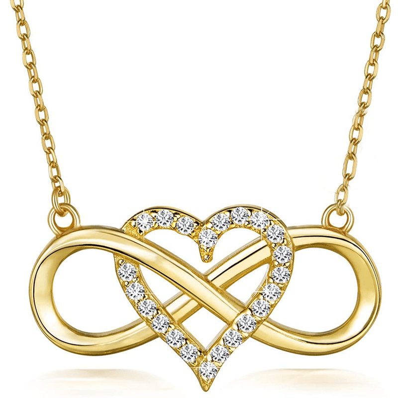Creative Trendy Elegant Infinity Heart Pendant Necklace Decorative 34 UK