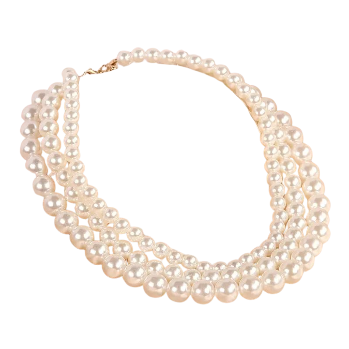 French Creative Baroque Faux Pearl Niche Design Three-layer Personality 82 UK
