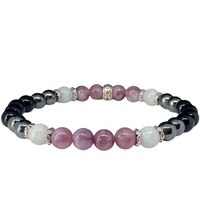 Energy Healing Natural Gemstone Beaded Bracelet, 20cm 8mm Stretch Bracelet 1736