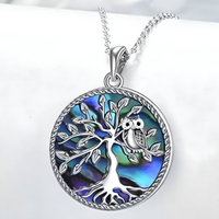 Blue Ocean Turtle Pendant Necklace 45cm + 5cm Adjustable Chain 2.6cm Drop B36