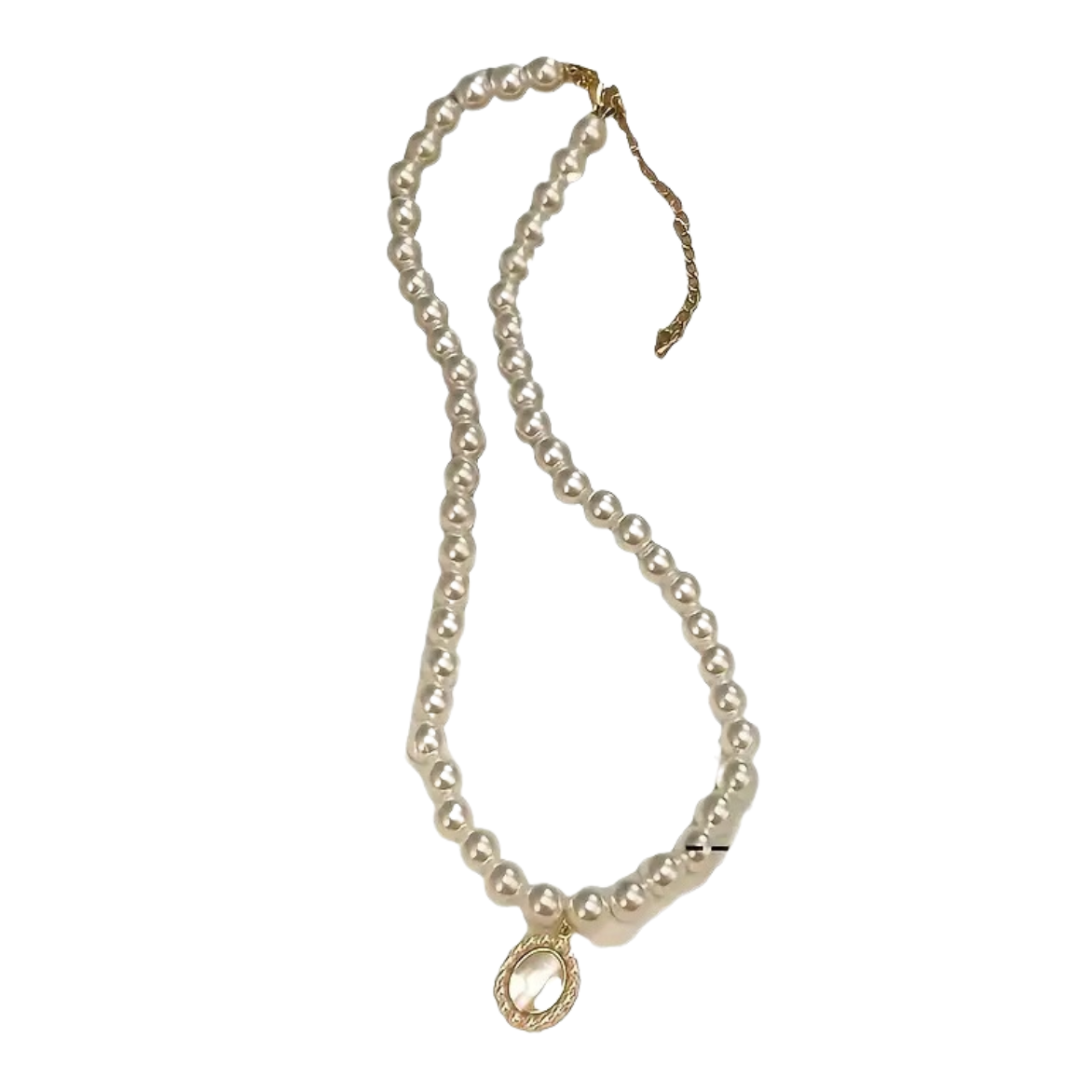 French Style Freshwater Pearl Necklace Opal Pendant Collarbone Chain 83 UK