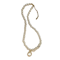 French Style Freshwater Pearl Necklace Opal Pendant Collarbone Chain 83 UK