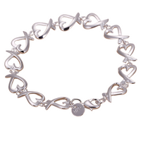 Premium Floral Link Bracelet for Women - Flower Statement Chain Lobster 1820