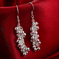 Elegant Multi-Piece Necklace Bracelet & Drop Earring Set-Grape Bead Cluster 1429