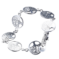 Unified Jewellery Premium Tree of Life Charm Bracelet Adjustable 1836