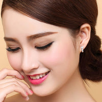 925 Sterling Silver Crystal Drop Earrings Women – Real Silver GDTC Certified 805