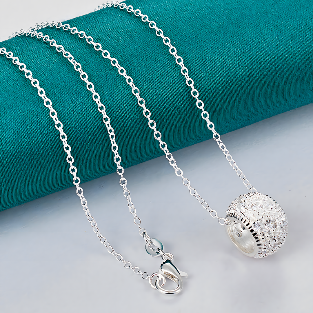 Silver Design Pendant Necklace by Unified Jewellery – Unisex Silver Chain 721