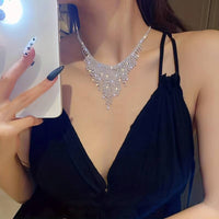 Exaggerated Personality Rhinestones Statement Necklace Luxury Necklace 37 UK