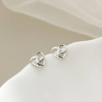 Unique Sweet Love Heart Stud Earrings - Romantic Heart-Shaped Earrings 67 UK