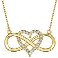 Creative Trendy Elegant Infinity Heart Pendant Necklace Decorative 34 UK