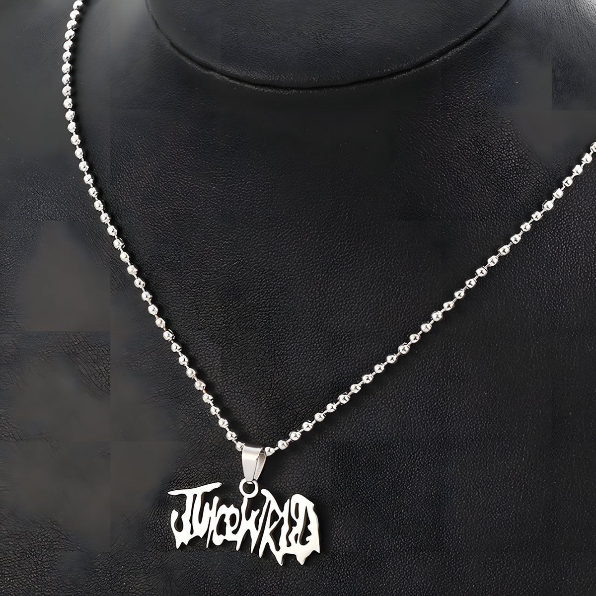 Juice WRLD Style Nameplate Pendant Necklace for Men Women Hip Hop Script 1389