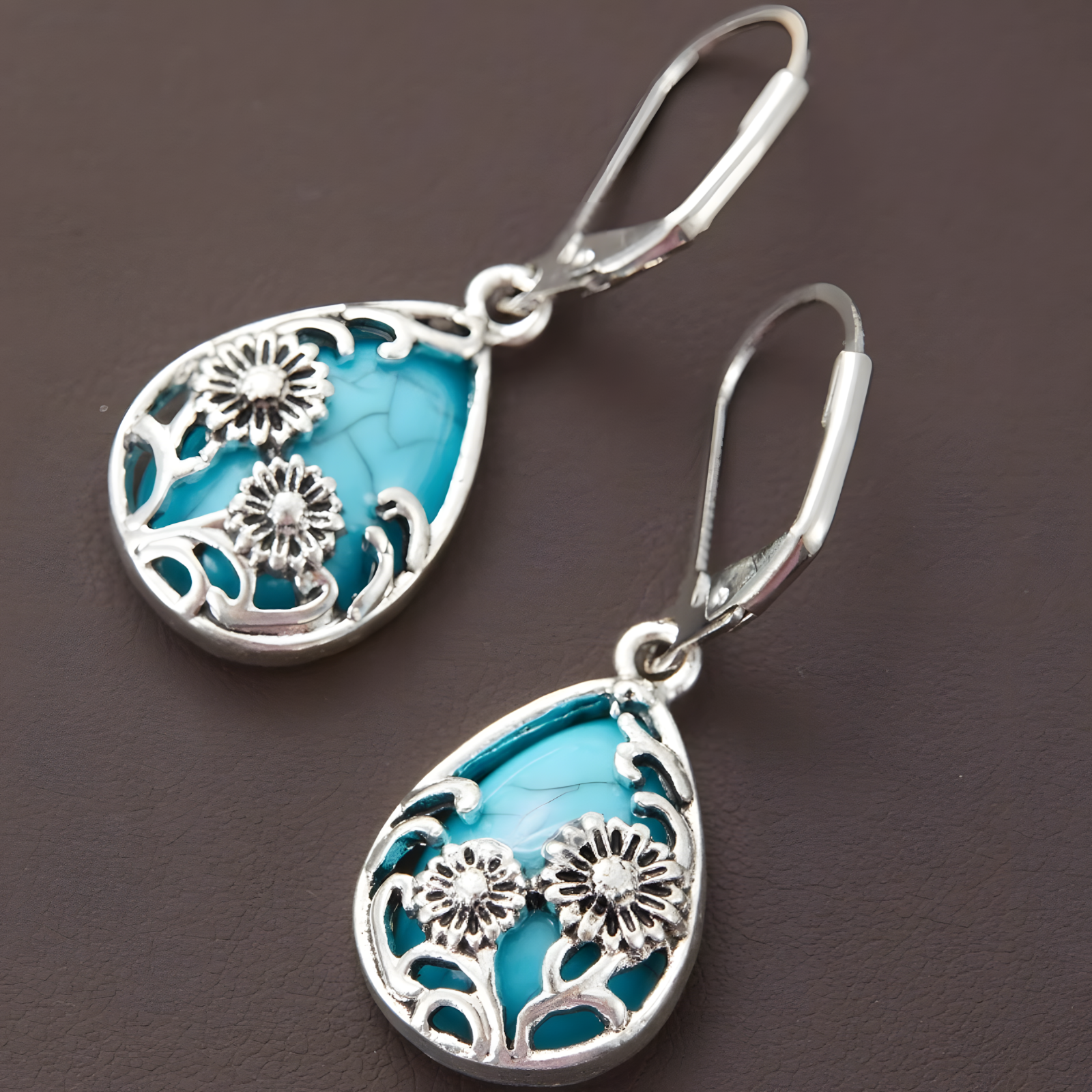 Unified Jewellery Turtle & Starfish Dangle Earrings - B70 Ocean-Inspired