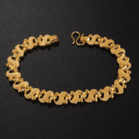 Trendy Creative S-Shaped Flower Heart Bracelet, Decorative Chain Accessory 127