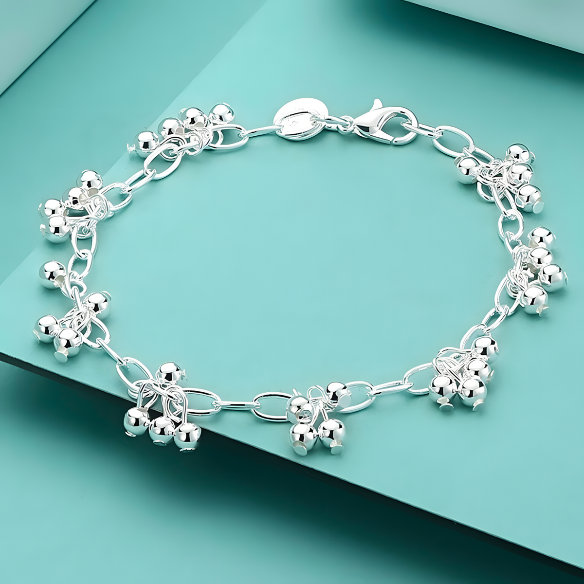 Unified Jewellery Premium Beaded Ball Charm Bracelet Women 20cm Lobster 1824