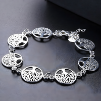 Unified Jewellery Premium Tree of Life Charm Bracelet Adjustable 1836