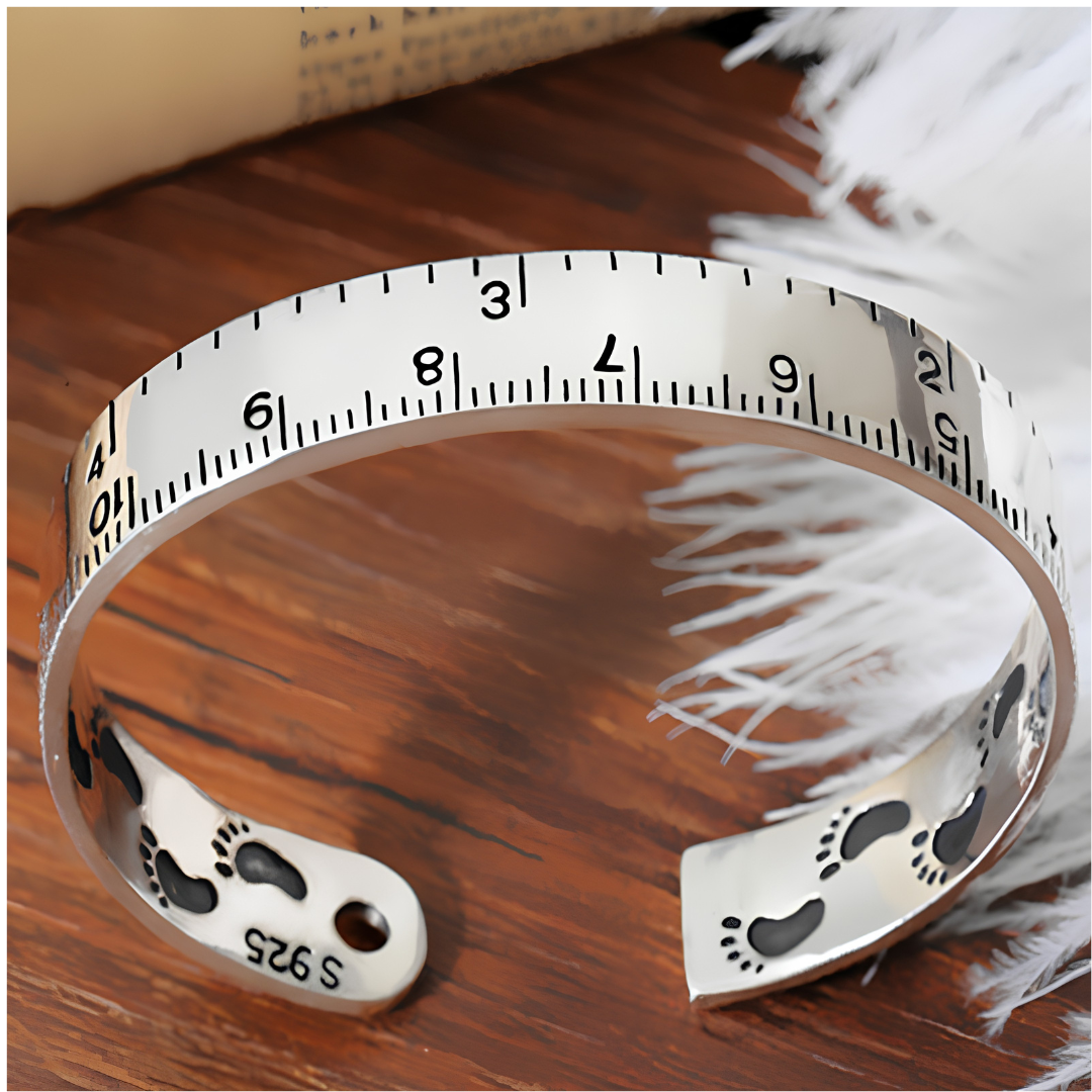 Unified Jewellery Adjustable Ruler Bangle Bracelet Measuring Tape Open Cuff 1890