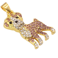 Boxing Dog Pendant Necklace Women Cute Schnauzer Style Animal MultiColor  B224